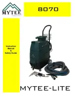 Предварительный просмотр 1 страницы Mytee 8070 Instruction Manual & Safety Manual