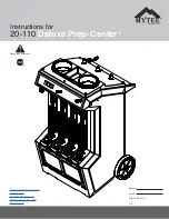 Mytee Deluxe Prep-Center 20-110 Instructions Manual предпросмотр