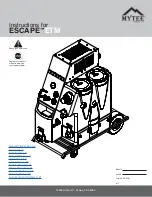 Предварительный просмотр 1 страницы Mytee ESCAPE ETM Instructions Manual