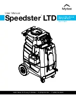 Предварительный просмотр 1 страницы Mytee Speedster LTD User Manual