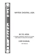 Preview for 1 page of MyTek 8X192 ADDA User Manual