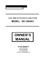 MyTek SS-1200AV Owner'S Manual preview