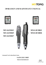 MYTORQ MY-SAVER12 Operation And Maintenance Manual preview