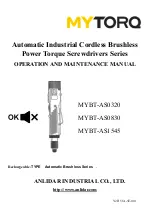 MYTORQ MYBT-AS0320 Operation And Maintenance Manual preview