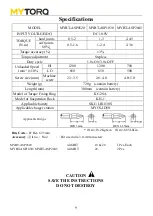 Предварительный просмотр 10 страницы MYTORQ MYBT-ASP0520 Operation And Maintenance Manual