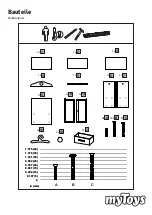 Предварительный просмотр 2 страницы myToys Doll wardrobe Assembly Instructions