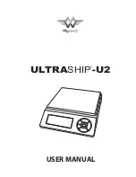 MyWeigh Ultraship-U2 User Manual preview