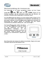 Предварительный просмотр 79 страницы MZ electronic EV-030 Instructions For Use Manual