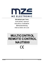 MZ electronic NAUTI800 Instruction Manual предпросмотр