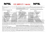 Предварительный просмотр 1 страницы MZK Guard 15 Manual