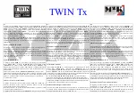 MZK TWIN Tx Series Manual preview