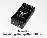 N-audio Isolated Guitar Splitter / DI Box Manual preview