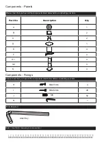 Предварительный просмотр 4 страницы N BROWN Cadiz WT420 Assembly Instructions Manual