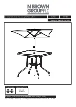 Предварительный просмотр 1 страницы N BROWN Malaga 4 Seater Dining Set WT400 Assembly Instructions Manual