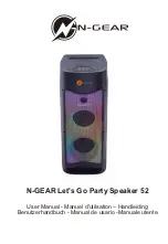 N-Gear Let's Go Party Speaker 52 User Manual предпросмотр