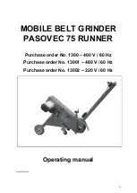 Preview for 1 page of N.KO PASOVEC 75 RUNNER Operating Manual