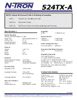 Предварительный просмотр 2 страницы N-Tron 524TX Specifications
