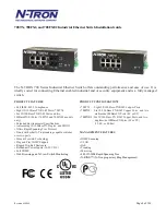 Preview for 4 page of N-Tron 700 Series User Manual & Installation Manual