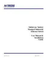 Preview for 1 page of N-Tron 708M12 User Manual & Installation Manual