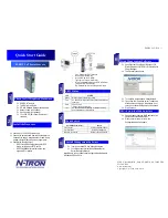 N-Tron ESERV-1xT Quick Start Manual предпросмотр