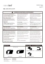 Предварительный просмотр 1 страницы NA SAL SLIM AREA LIGHT Installation Manual