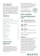 Preview for 3 page of NAAVA Duo N100x210 User Manual