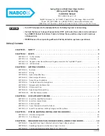 Preview for 1 page of Nabco C-00139 Installation Manual