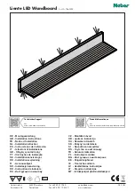 Предварительный просмотр 1 страницы Naber Liente LED Wandboard 7062395 Installation Instructions Manual