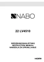 Preview for 1 page of NABO 22 LV4510 Instruction Manual