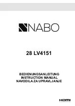 Preview for 1 page of NABO 28 LV4151 Instruction Manual