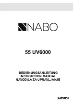 Предварительный просмотр 1 страницы NABO 55 UV6000 Instruction Manual