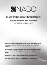 Предварительный просмотр 1 страницы NABO DBO 2900 Operation Manual