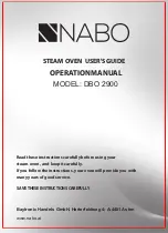 Предварительный просмотр 19 страницы NABO DBO 2900 Operation Manual