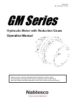 Nabtesco GM Series Operation Manual preview