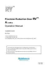 Nabtesco RV N Series Operation Manual preview