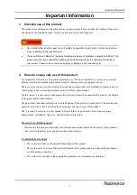 Preview for 4 page of Nabtesco RV RD2 Series Operation Manual