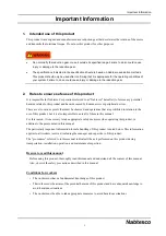 Preview for 4 page of Nabtesco RV RH E Series Operation Manual