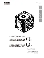 NAC Image Technology Memrecam Q1m User Manual preview