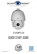 NACE BRANDS Security Tronix ST-IP2IRPTZ-30 Quick Start Manual предпросмотр