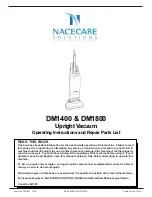 Nacecare DM1400 Operating Instructions And Repair Parts List preview