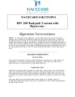 Nacecare RSV 100 Operator Instructions предпросмотр