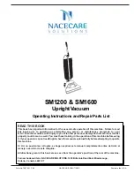 Preview for 1 page of Nacecare SM1200 Operating Instructions And Repair Parts List