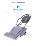 Preview for 1 page of Nacecare Wide Area Vacuum Operating Instructions Manual