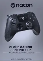 Preview for 1 page of Nacon Cloud Gaming Controller Manual