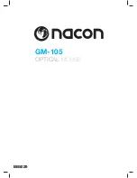 Nacon GM-105 Instruction Booklet preview