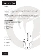 Preview for 8 page of Nacon GM-105 Instruction Booklet