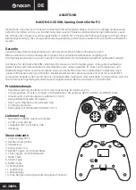 Preview for 8 page of Nacon PCGC-200WL User Manual