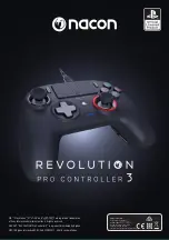 Nacon REVOLUTION Pro Controller 3 Instruction Manual preview