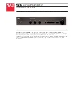 NAD 106 Specification Sheet preview