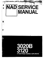 NAD 3020B Service Manual preview